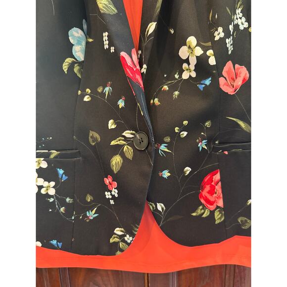 Worthington Black and Floral Jacket with Shirt, Petite XL - Picture 5 of 8